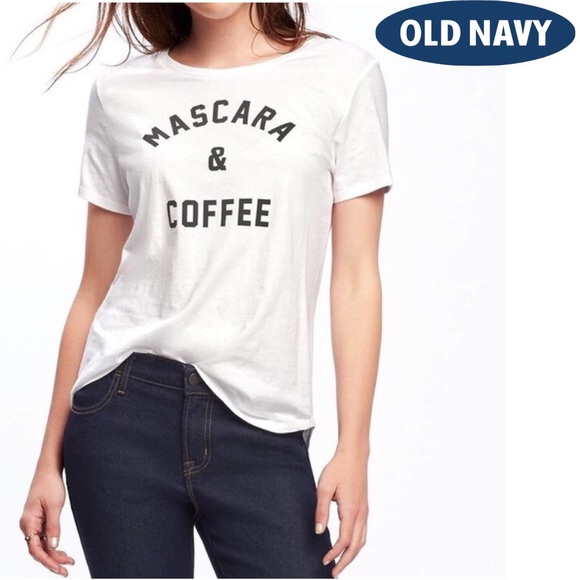 Old Navy Tops - NWT Mascara & Coffee Old Navy 100% Cotton Tee in M